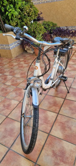 Bicicleta Eléctrica SIN BATERIA Mobidoo Blanca