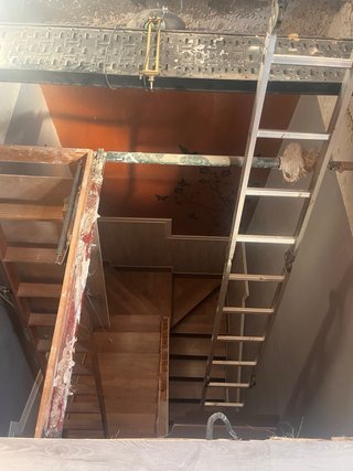 Escalera buhardilla pino plegable