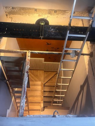 Escalera buhardilla pino plegable