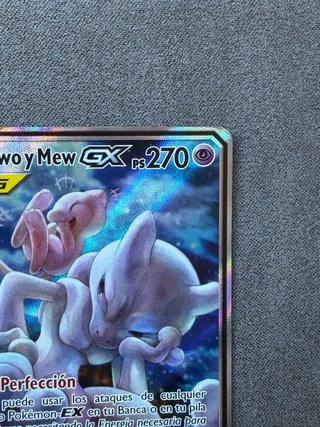 Carta Pokémon Mewtwo y Mew GX Promo SM191
