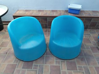 2 Sillónes Ikea azul