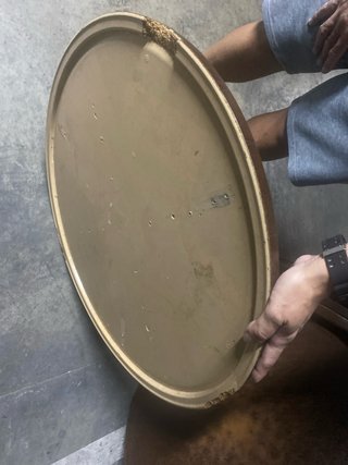 6 tapas de mesa redondas de madera