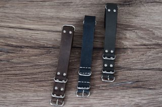 Lote 3 correas de reloj 18mm cuero