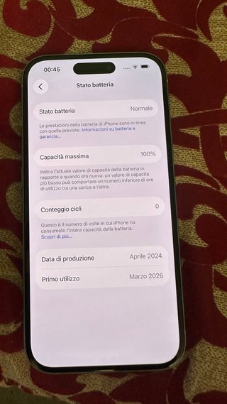 iPhone 15 Blu 256GB