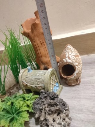 Lote decoración acuario pecera