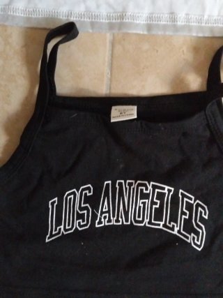 Conjunto Shein niña plateado y negro