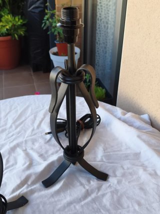 Lámparas de hierro forjado para mesita de noche