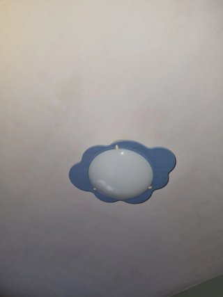Lámpara de techo infantil nube azul