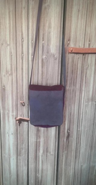 Bolso de ante morado