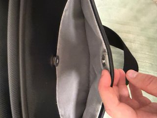 Mochila Bandolera Lacoste Negra