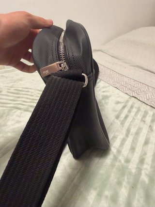 Mochila Bandolera Lacoste Negra