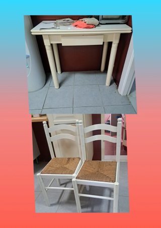Mesa de cocina y 4 sillas