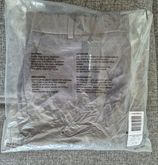 Pantalón Vero Moda L Gris Liso