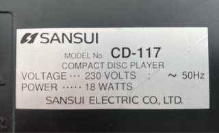 Reproductor CD Sansui CD-117 Vintage Hi-Fi