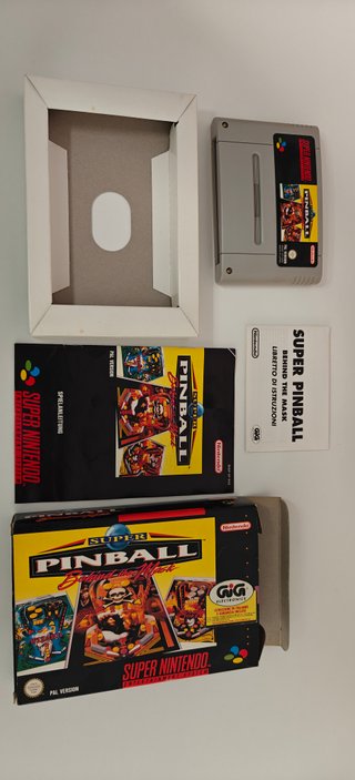 Super Pinball: Behind the Mask - Snes PAL Completo