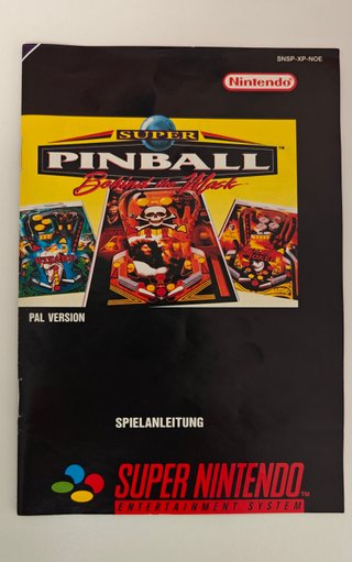 Super Pinball: Behind the Mask - Snes PAL Completo