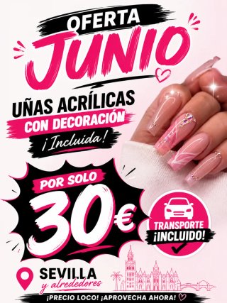 Uñas acrílicas a domicilio