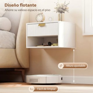 Juego 2 Mesitas Noche Flotantes Cajón
