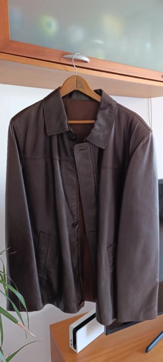Chaqueta de piel para hombre