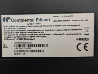 Televisor Continental Edison 32 2016