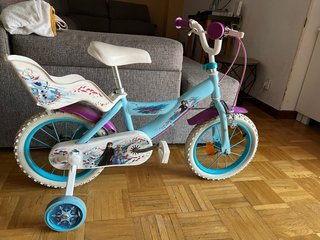 Bicicleta Infantil Frozen 14 con Ruedines