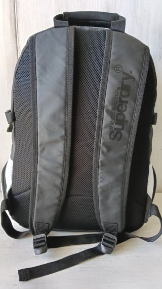 Superdry Sac Zaino Sportivo Nero Bianco