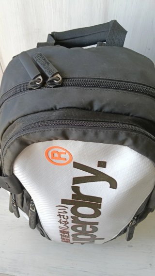 Superdry Sac Zaino Sportivo Nero Bianco