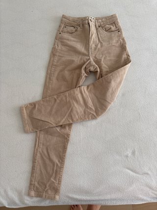 Pantalones pana Pull&Bear beige