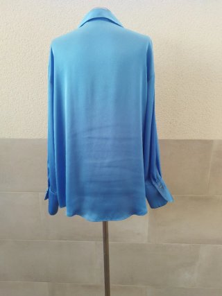 Camisa satinada mujer Zara T. XL
