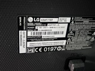 Smart TV LG 43” 4K UHD