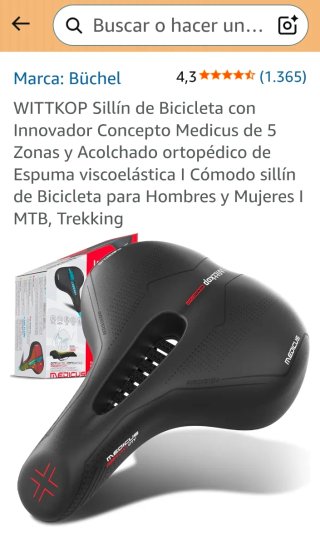 Sillín Wittkop Medicus Airflow City