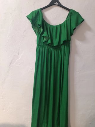 Vestido largo verde Women'secret Talla S