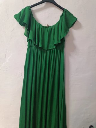 Vestido largo verde Women'secret Talla S