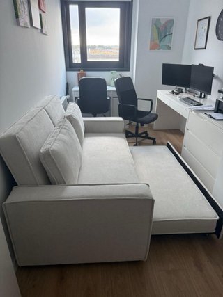 Sofá Cama nuevo color beige 3 plazas