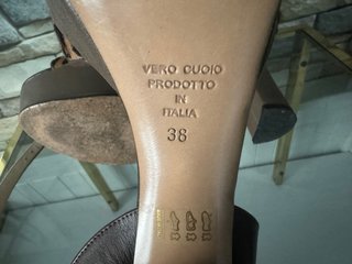Sandali tacco alto marrone leopardato 38 Hoky May