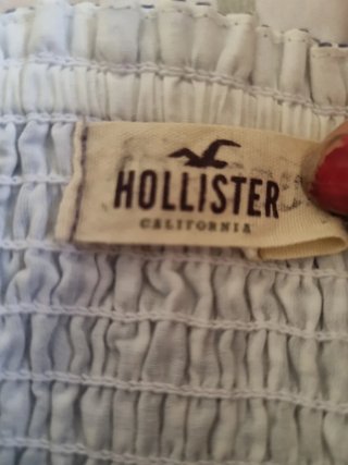 Vestido Hollister Azul y Blanco Talla XS