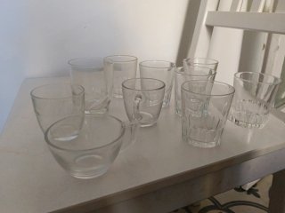 Tazas de café vintage de cristal