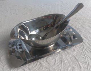 Salsiera vintage Tramontina in  acciaio inox