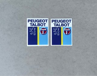 2 Pegatinas Talbot Peugeot