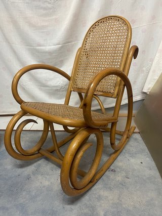 Silla Mecedora Ratán Niño