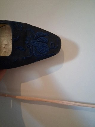 Tacones Pilar Burgos Negro y Azul