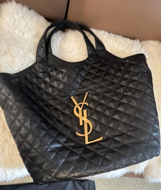 Bolso Saint Laurent iCare Piel Cordero Negro
