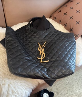 Bolso Saint Laurent iCare Piel Cordero Negro