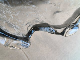 Lámpara Techo Vidrio Soplado Negro Transparente