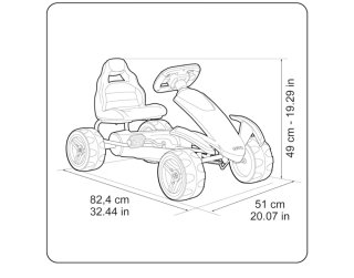 Kart a pedales Feber rojo
