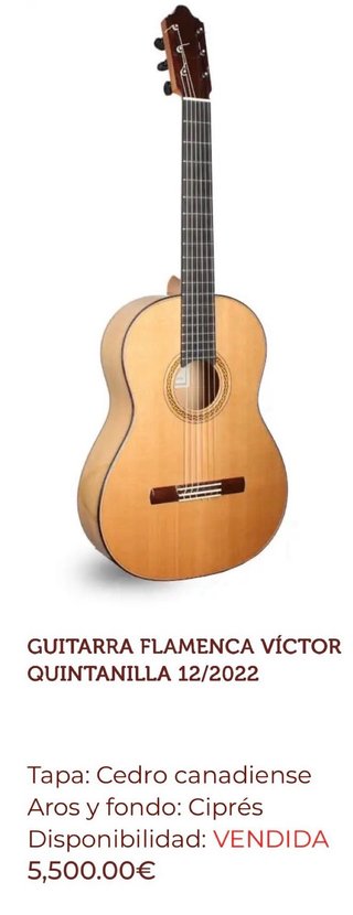 Guitarra Victor Quintanilla 2020