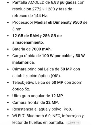 Xiaomi 17T Pro Violeta 256GB 12GB RAM
