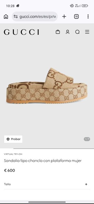 Sandalias Gucci Mujer Plataforma Originales