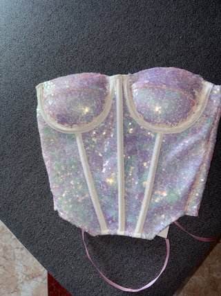 Corsé lentejuelas talla S