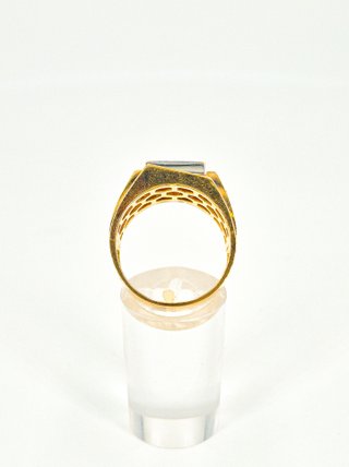 048-01-00177 Anillo Oro 18K Bicolor con Circonita